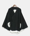 カヤ 【カヤ】【UVカット加工】爽涼メンズ羽織 アミナコレクション トップス カーディガン ネイビー ブラック【送料無料】
