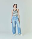【SALE/20%OFF】GRACE CONTINENTAL ドロストウエストデニムパンツ グレースコンチネンタル パンツ ジーンズ・デニムパンツ パープル ブルー【送料無料】(4)