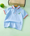 【SALE/10%OFF】aimoha KIDS 【aimoha-KIDS-】マルチライン襟ポロシャツ アイモハ トップス ポロシャツ イエロー ブルー ホワイ...