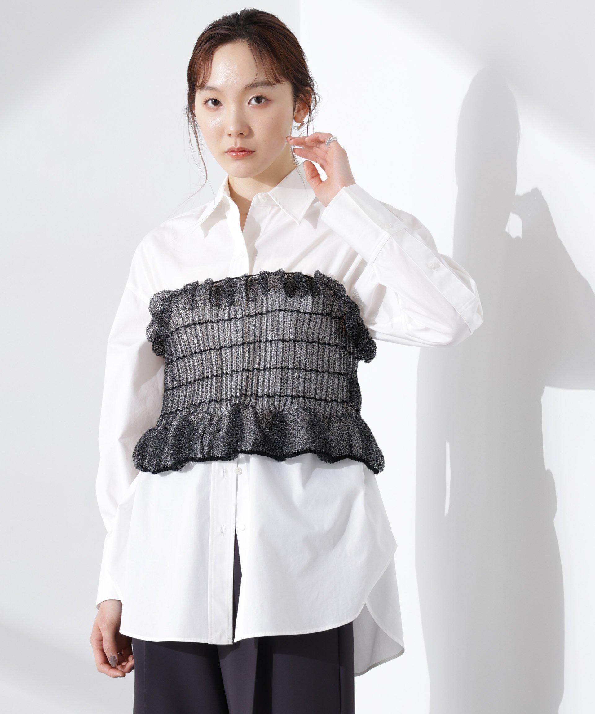 NANO universe ODAKHA/specter tube top ナノユニバース トップス ニット ブラック