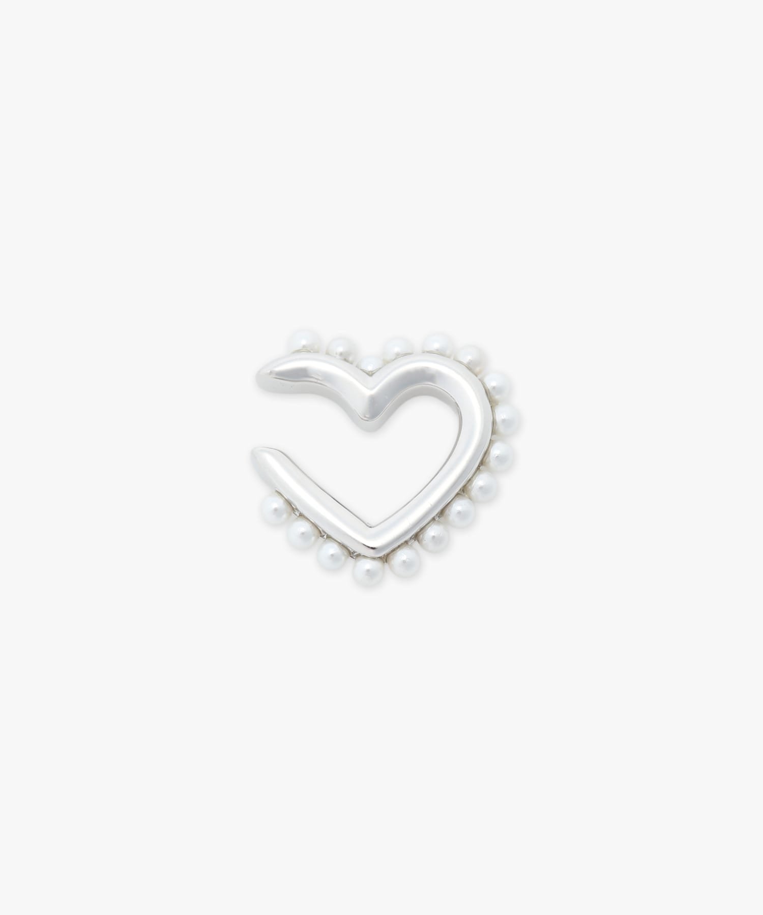 agnes b. FEMME シングル イヤーカフ "Timeless Love" アニエスベー アクセサリー・腕時計 イヤリング・イヤーカフ シルバー【送料無料】