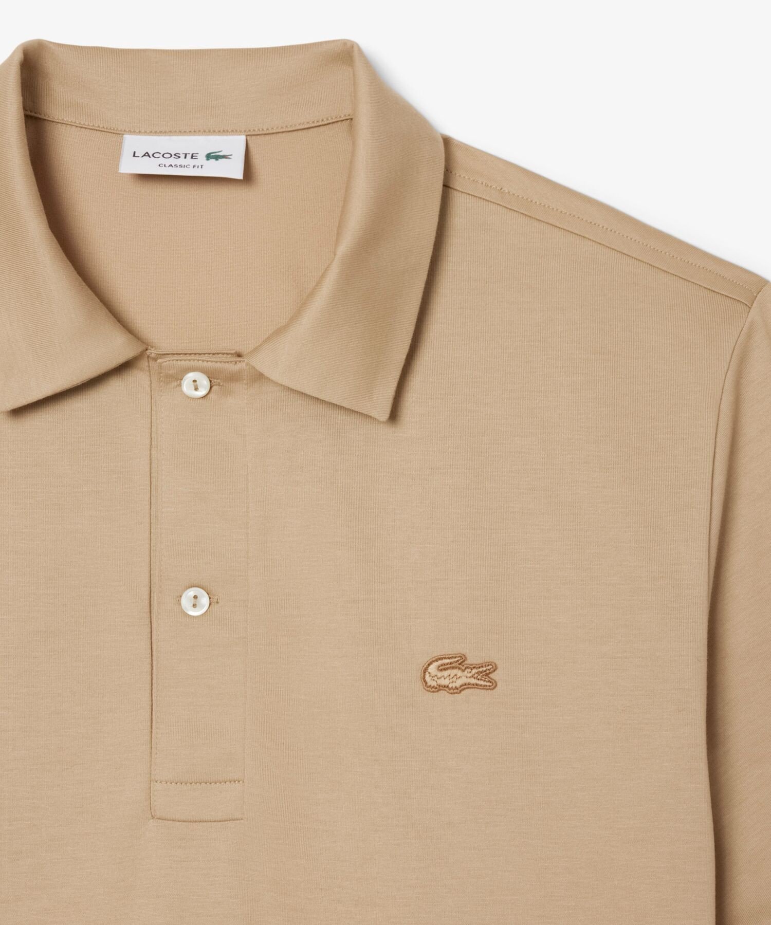 【SALE／30%OFF】LACOSTE シングルジャージワントーンポロシャツ ラコステ トップス ポロシャツ ベージュ【送料無料】