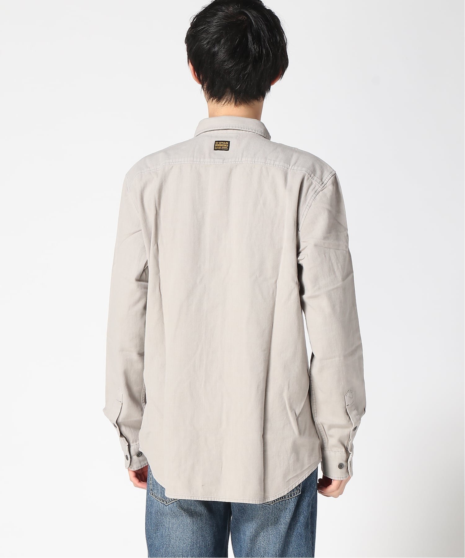 【公式ショップ】Marine Slim Shirt/ミリタリーディテールマリンスリムシャツ ジースターロゥ トップス シャツ・ブラウス グレー