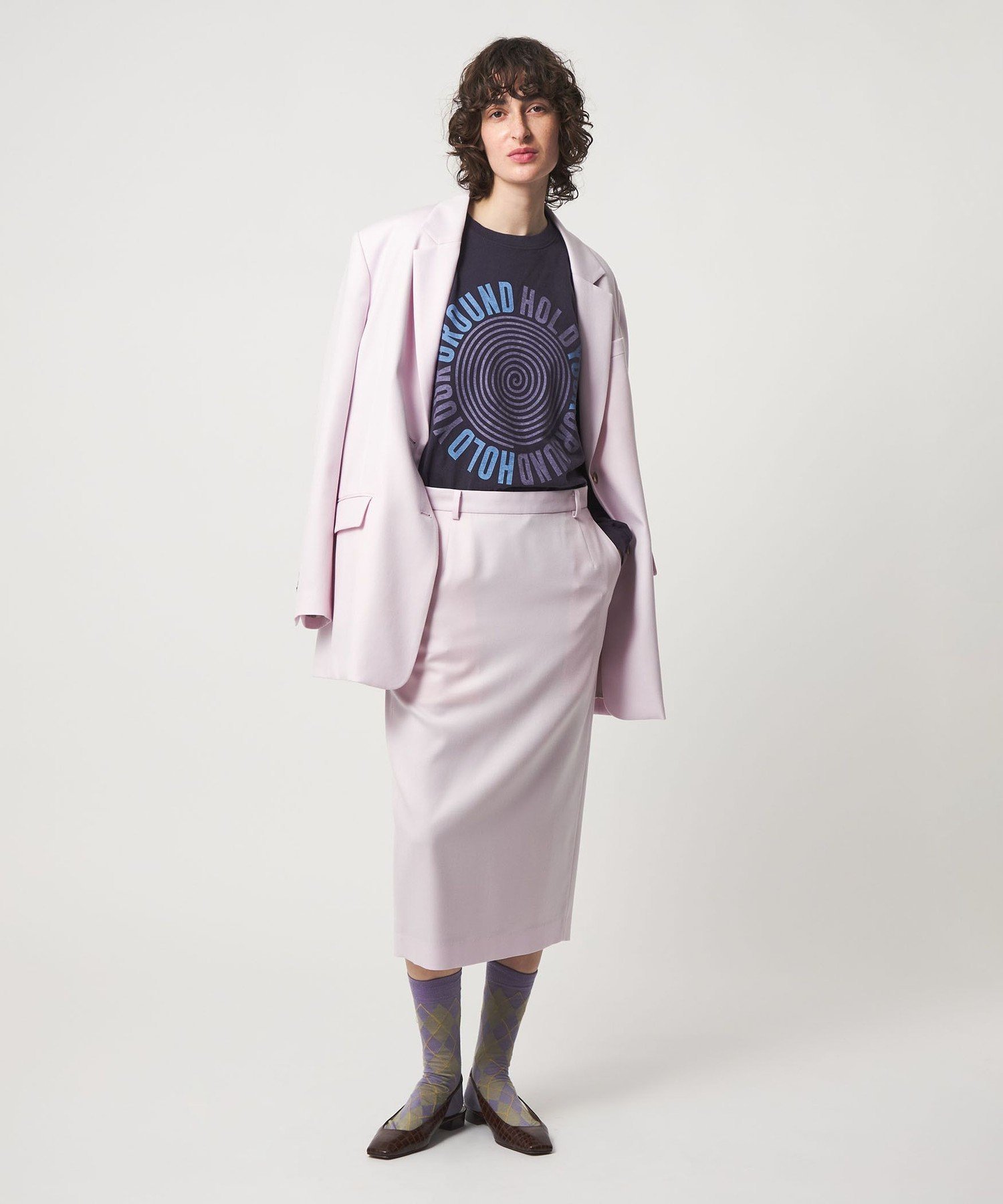 6(ROKU) ＜6(ROKU)＞HOLD YOUR GROUND ロングスリーブTシャツ ユナイテッドアローズ アウトレット トップス カットソー・Tシャツ ホワイト ネイビー