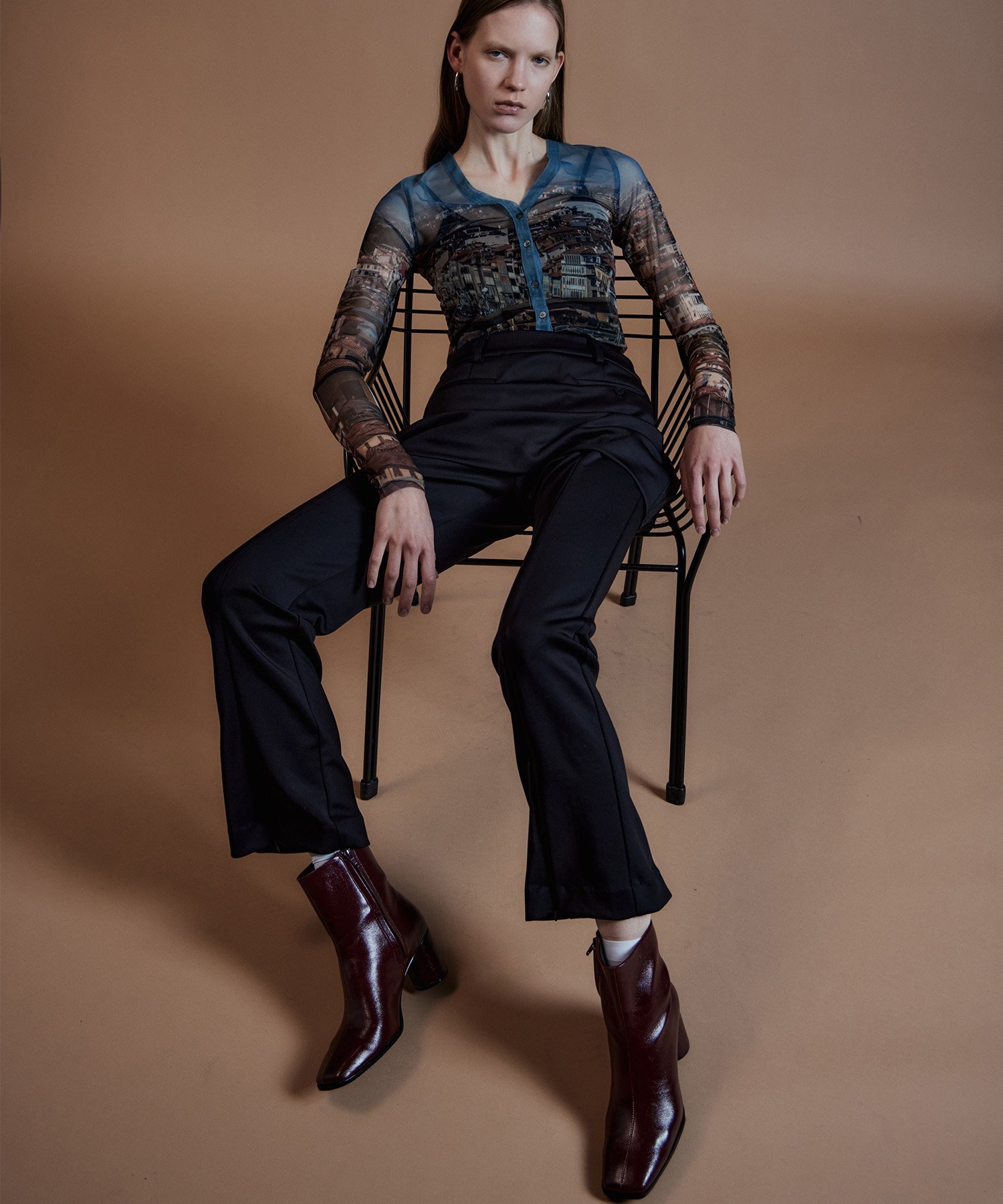 MAISON SPECIAL Skirt Layered Pants メゾンスペシャル パンツ その他のパンツ ブラック ブラウン