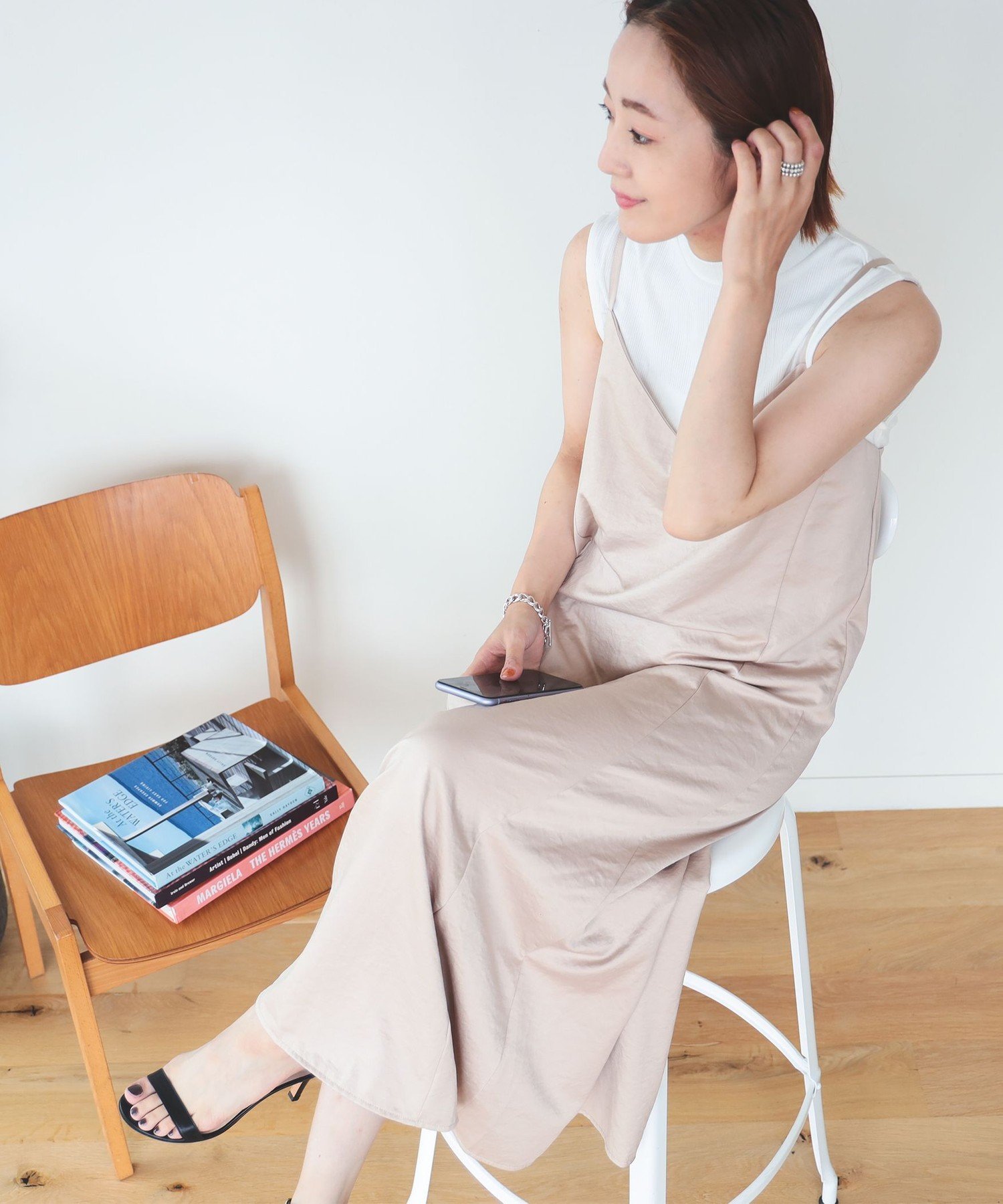 BEAMS HEART BEAMS HEART / キャミワンピース インナー セット ビームス ハート ワンピース・ドレス その他のワンピース・ドレス ベージュ ブラック グリーン【送料無料】のサムネイル