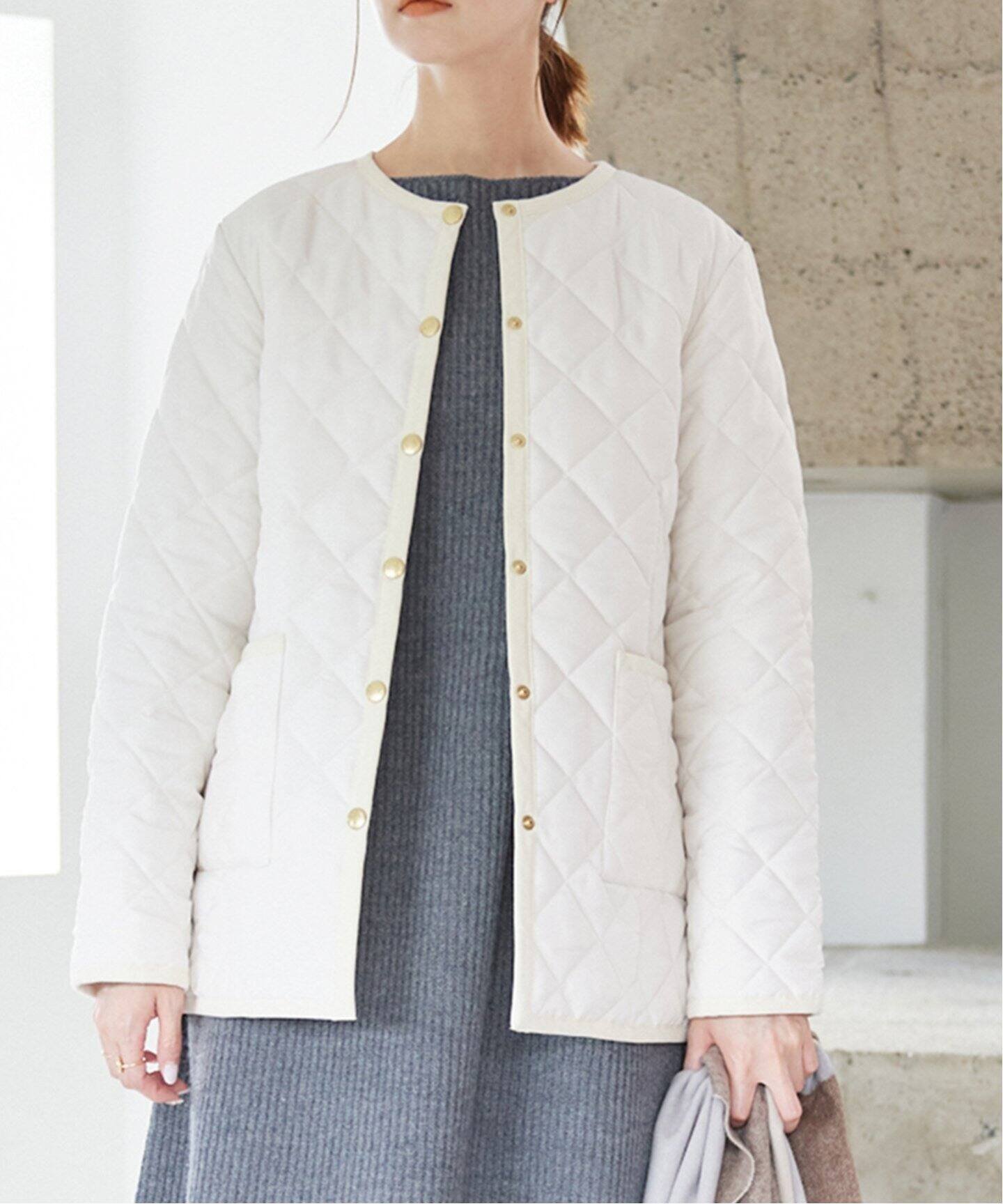 SLOBE IENA 【TRADITIONAL WEATHERWEAR 】SLOBE別注キルティングショートブルゾン スローブ イエナ ジャケット・アウター ブルゾン・ジャンパー ブラウン【送料無料】のサムネイル