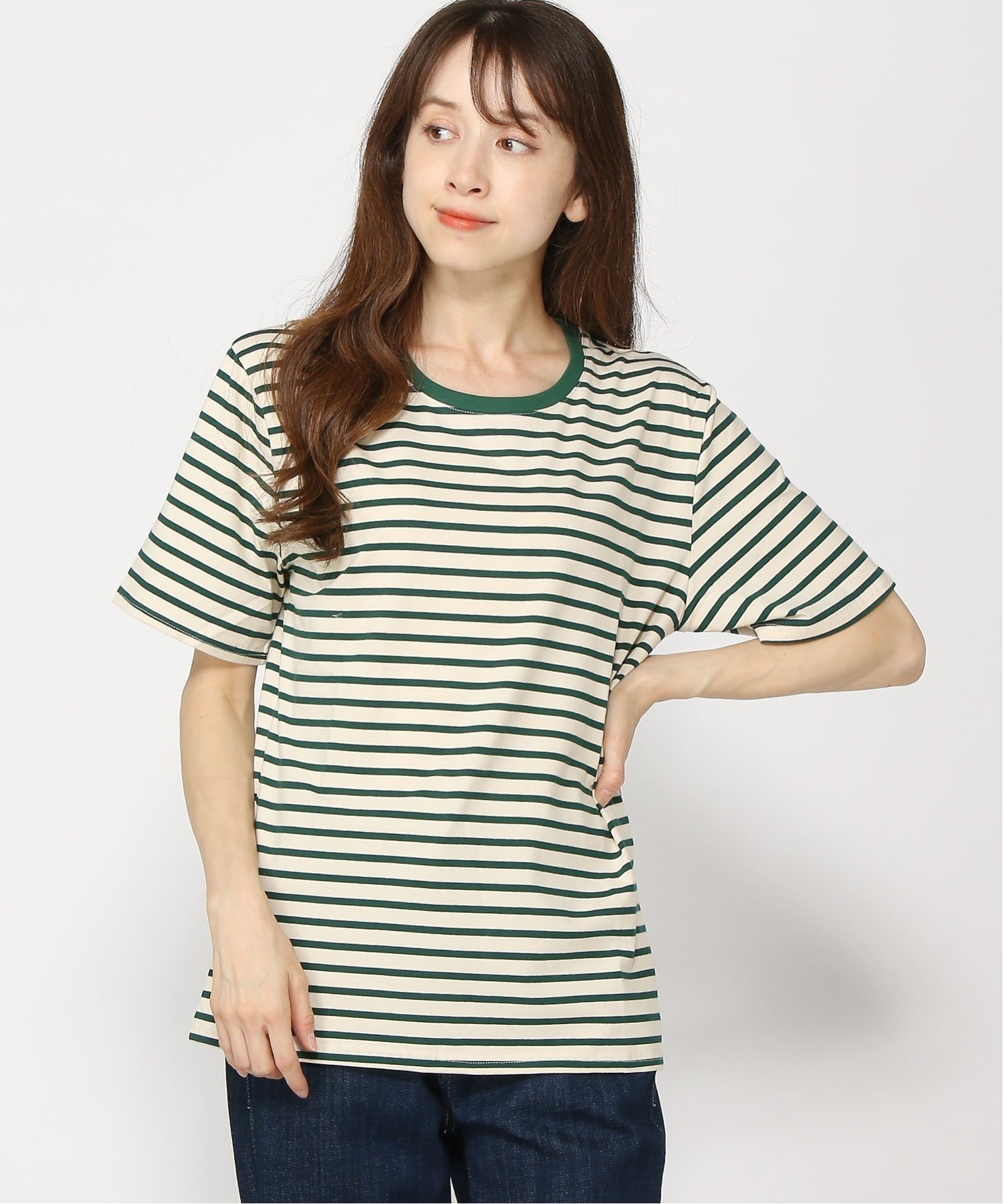 F.S.B F.S.B/(U)【Un】【LA2301to】【it】【Lilamusant(リラミュゾン)】リンガーネックボーダーTee エフエスビー 福袋・ギフト・その他 その他 ブルー イエロー ネイビー グリーン