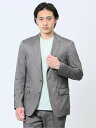 【SALE/30%OFF】TAKA-Q クロスストレッチ スリムフィット 2ボタンジャケット ライトグレー(セットアップ可能) タカキュー スーツ・フォーマル ...