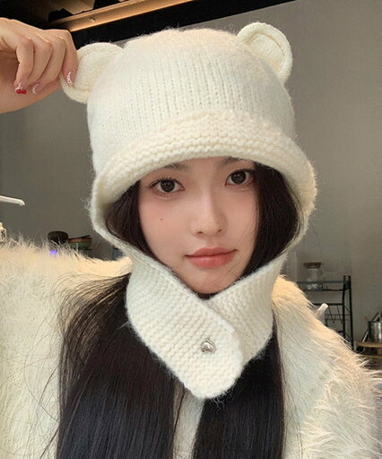 【SALE/40%OFF】miniministore くま耳ニット帽 レディース 韓国風 ミニミニストア 帽子 ニット帽・ビーニー ブラウン ブルー グレー レッド ホワイト 【SALE/40%OFF】miniministore くま耳ニット帽 レディース 韓国風 ミニミニストア 帽子 ニット帽・ビーニー ブラウン ブルー グレー レッド ホワイト