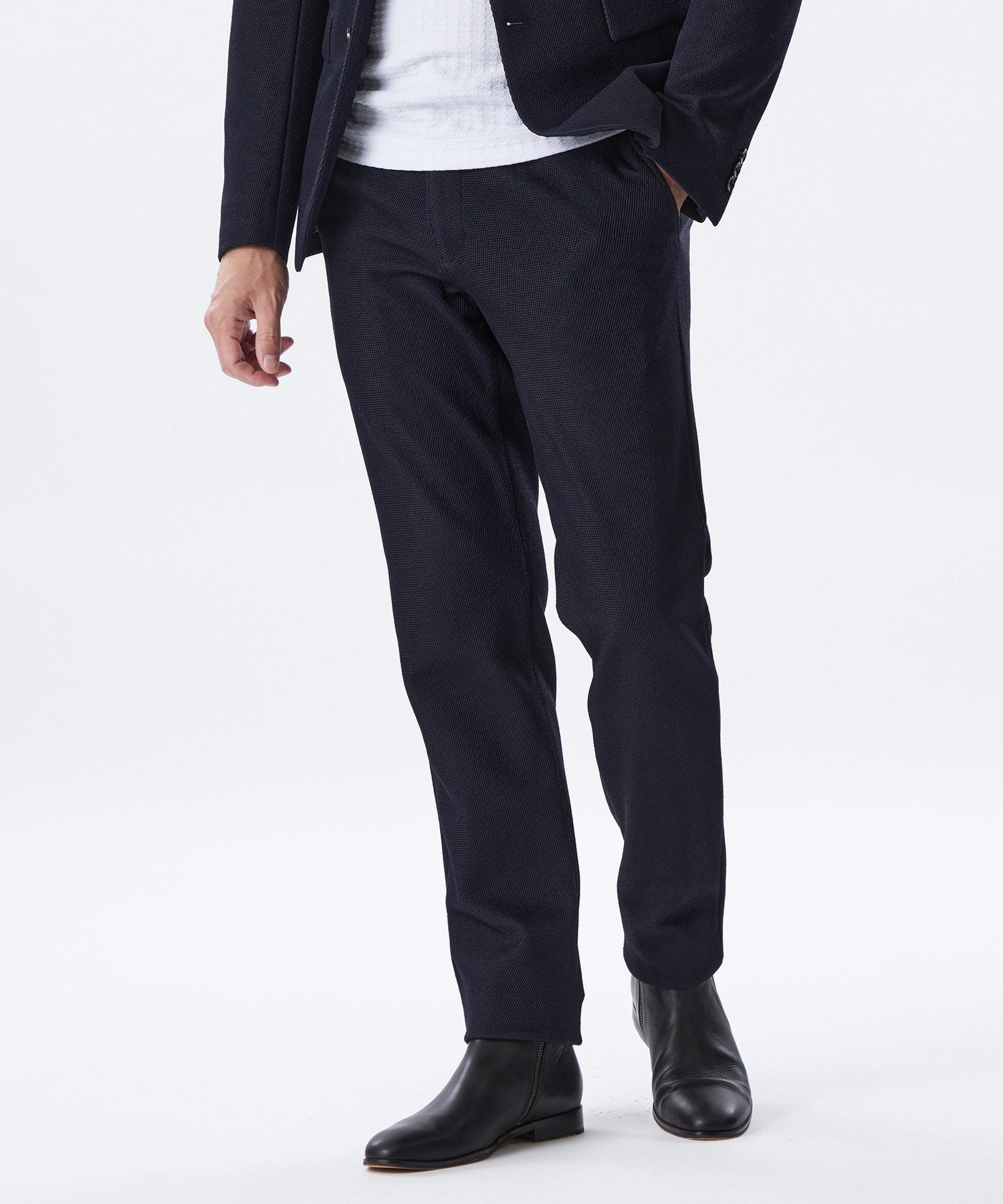 Jersey Pants - 【SALE／75%OFF】EPOCA UOMO 【セットアップ】ラッセルカジュアルパンツ エポカ パンツ その他のパンツ ネイビー ブラック【送料無料】