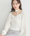 【SALE/15%OFF】earth music&ecology SET2点ローズモチーフチョーカー+キャミインナー アースミュージック&エコロジー インナー・...