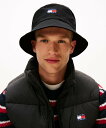 TOMMY JEANS ヘリテージエントリーバケットハット トミーヒルフィガー 帽子 ハット ブラック【送料無料】