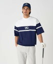 UNITED ARROWS GOLF メンズ プレーティング モックネック ユナイテッドアローズ スポーツ・アウトドア用品 ゴルフグッズ ネイビー ブラック【送...