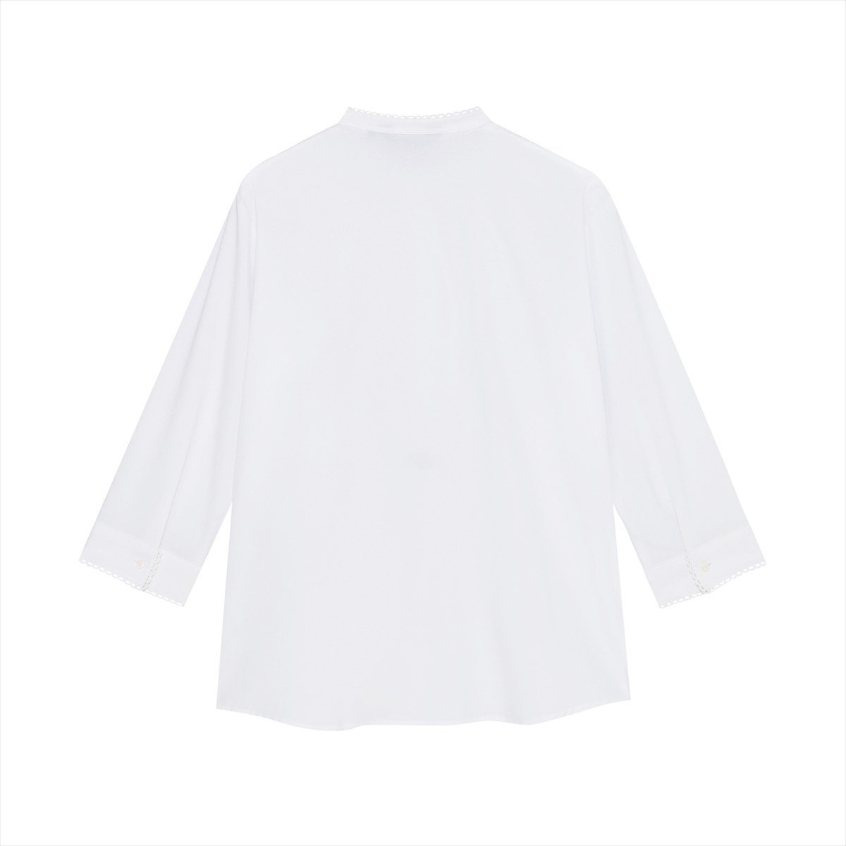 【吸水速乾】【COFREX】 スタンド ピコレース ブラウス 七分袖 レディースデザインシャツ BL02K103DB20S20-90 トーキョーシャツ トップス シャツ・ブラウス ホワイト