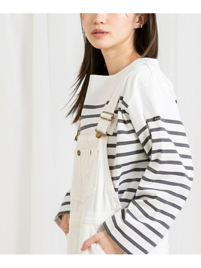 【SALE／50%OFF】Gready Brilliant ルミノア袖パネルボーダーカットソー グレディブリリアン トップス カットソー・Tシャツ グレー ピンク【送料無料】のサムネイル
