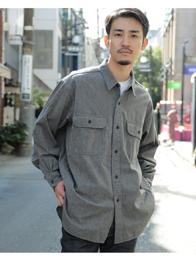 【SALE／50%OFF】BEAMS MEN BEAMS / イージー ワーク シャツ ビームス アウトレット トップス シャツ・ブラウス ブラック ホワイト【送料無料】