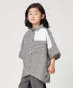 【SALE／40%OFF】COMME CA FILLE ギンガムチェック ビッグシャツ コムサ・フィユ トップス シャツ・ブラウス【送料無料】