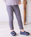 【SALE/20%OFF】any FAM KIDS テレコ レギンス エニィファム 靴下・レッグウェア レギンス・スパッツ グレー ベージュ