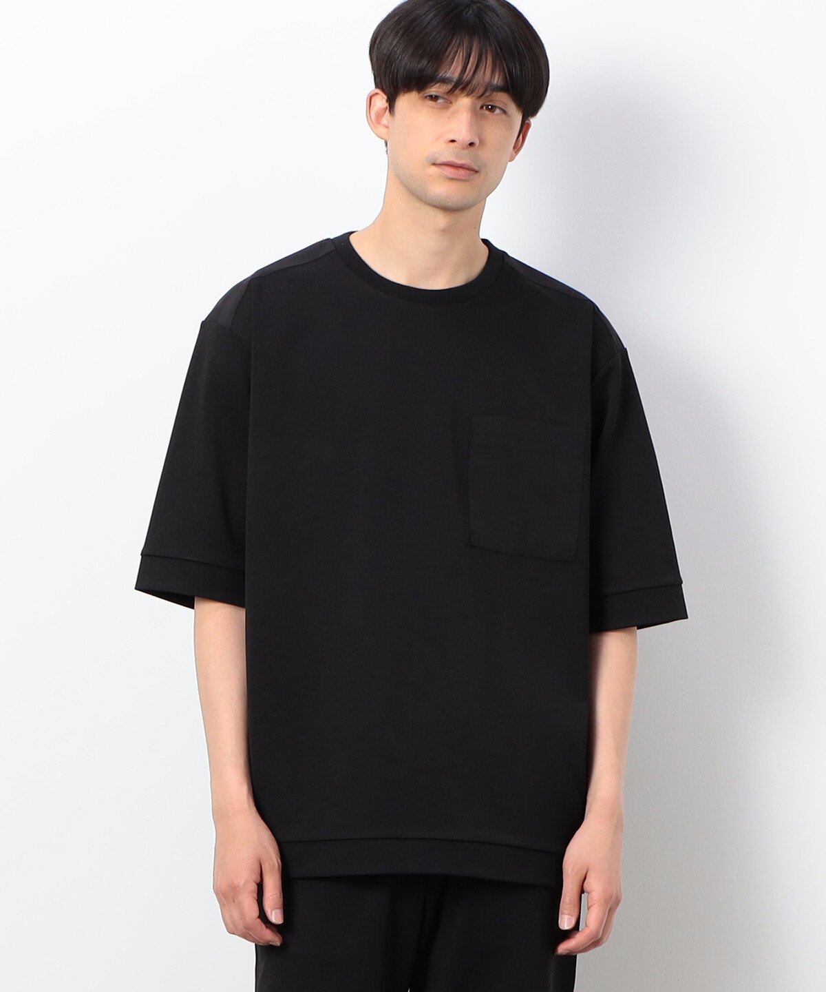 【SALE／10 OFF】COMME CA ISM ミリタリーデザイン Tシャツ コムサイズム トップス カットソー Tシャツ ブラック カーキ【送料無料】