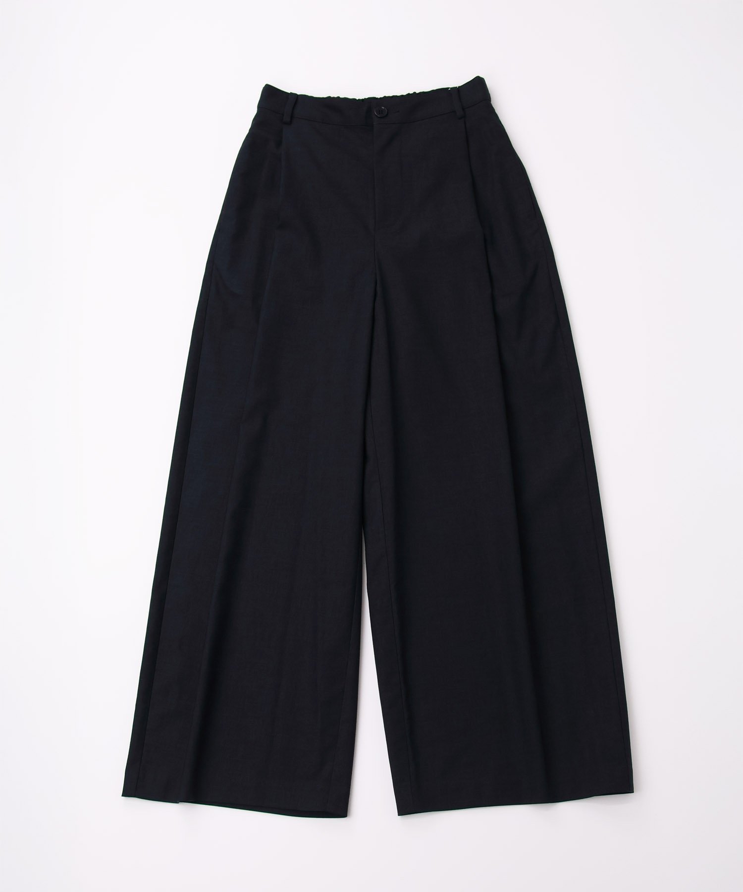 TABASA リネン混デニム調ストレッチパンツ【ゴムウエスト】 タバサ パンツ その他のパンツ ベージュ カーキグリーン ネイビー
