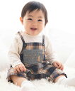 fillot de bebe reduction 【お揃い/オーガニック】チェックカバーオール ベベ オンライン ストア マタニティウェア・ベビー用品 ロンパース・カバーオール ネイビー【送料無料】