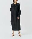 Spick & Span Ry/Nyワッシャーフリルワンピース スピックアンドスパン ワンピース・ドレス ワンピース ブラック【送料無料】