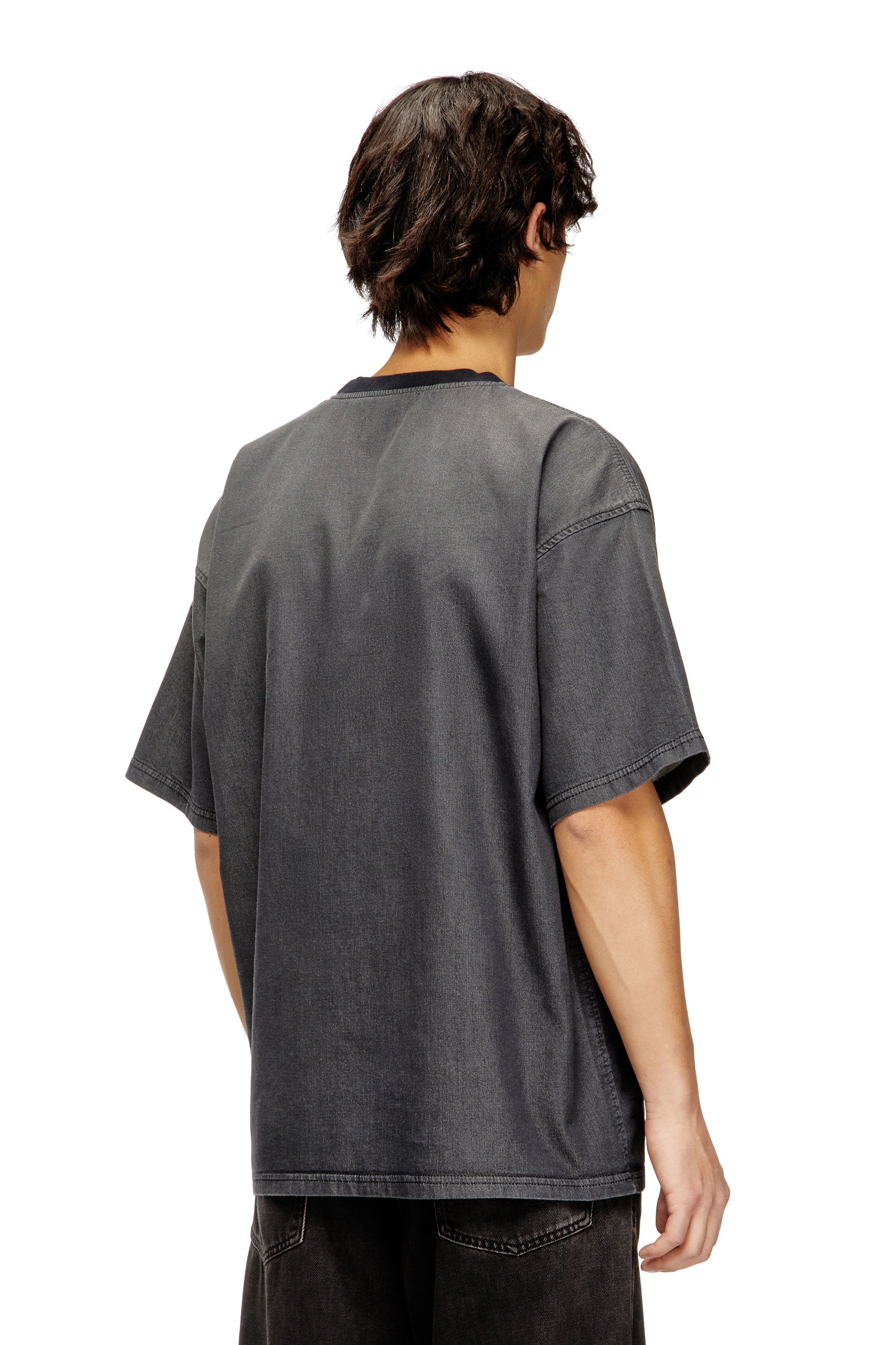 メンズ ジョグ トップ D-BOX JOGG ディーゼル トップス カットソー・Tシャツ ブラック