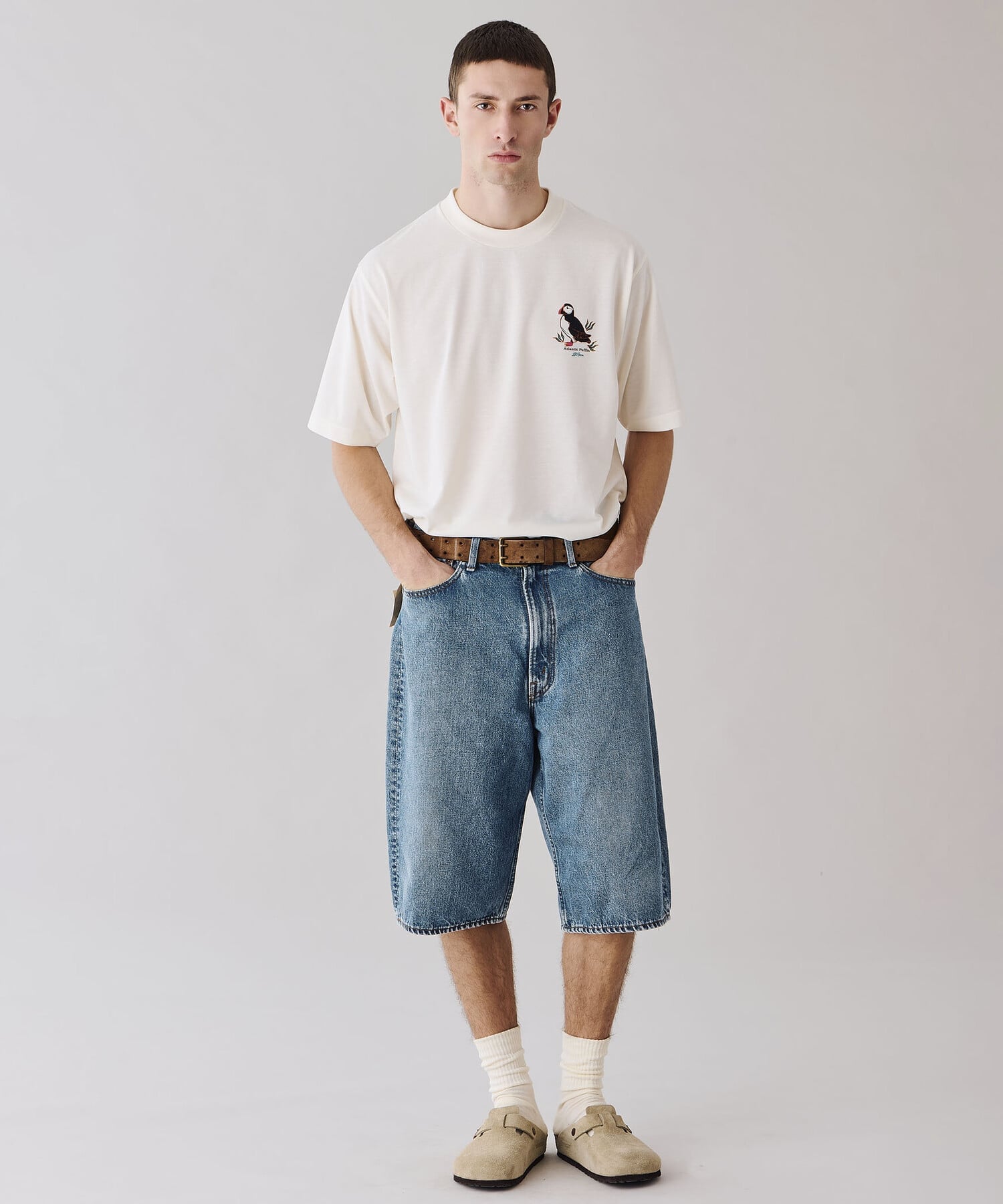 Bshop orSlow ｜ SUPER DAD'S FIT SHORTS MEN ビショップ パンツ その他のパンツ ブルー【送料無料】