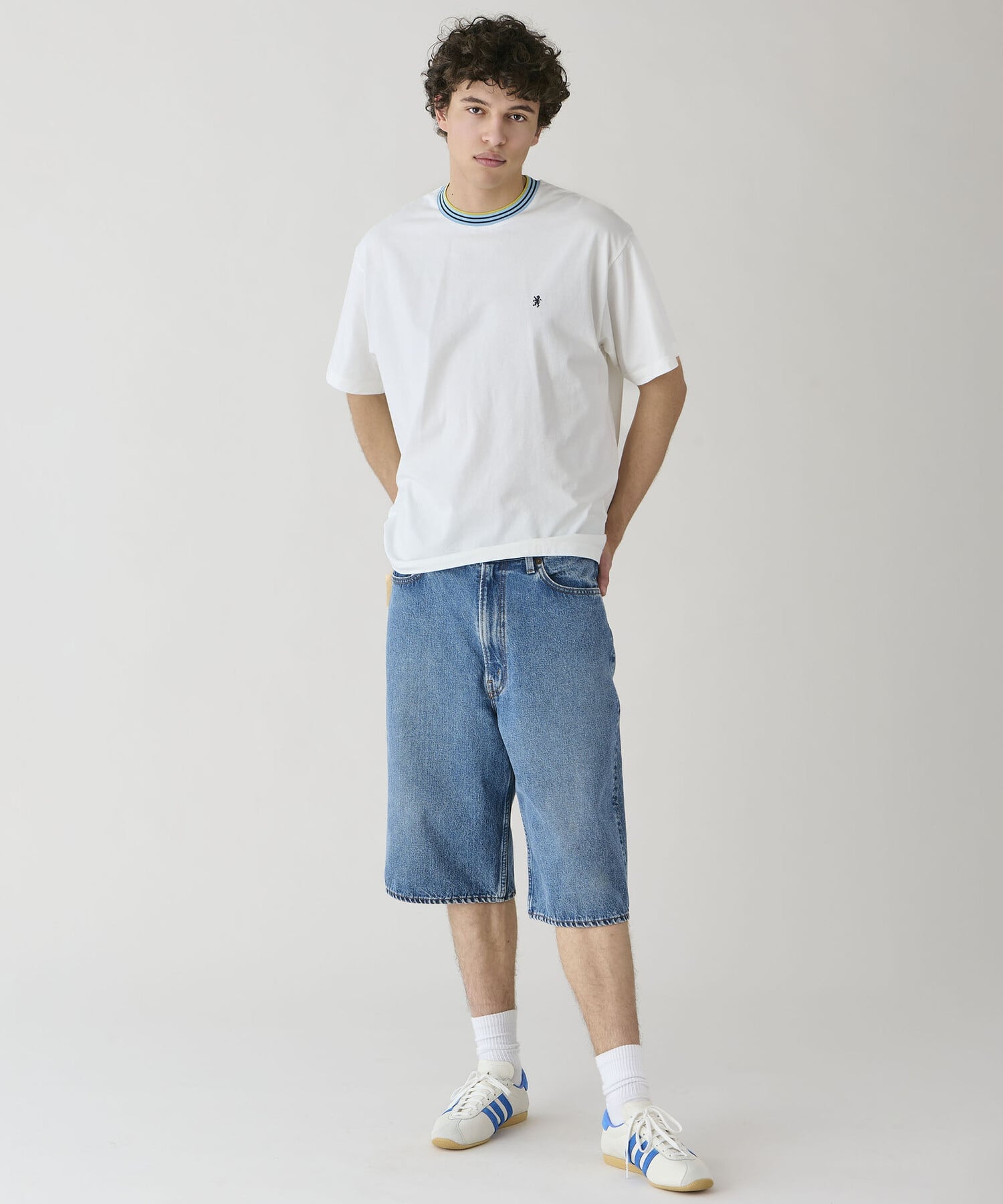 Bshop orSlow ｜ SUPER DAD'S FIT SHORTS MEN ビショップ パンツ その他のパンツ ブルー【送料無料】