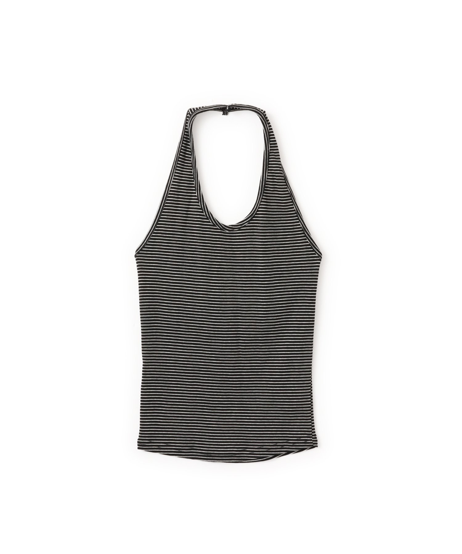 atmos pink atmos pink Halter Neck Border Tank Top BLACK アトモス トップス ノースリーブ・タンクトップ ブラック【送料無料】