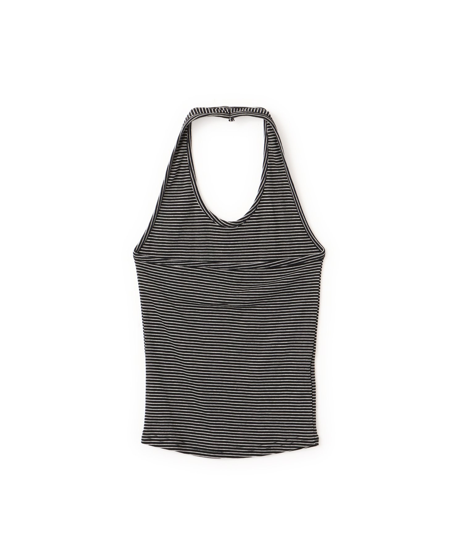 atmos pink atmos pink Halter Neck Border Tank Top BLACK アトモス トップス ノースリーブ・タンクトップ ブラック