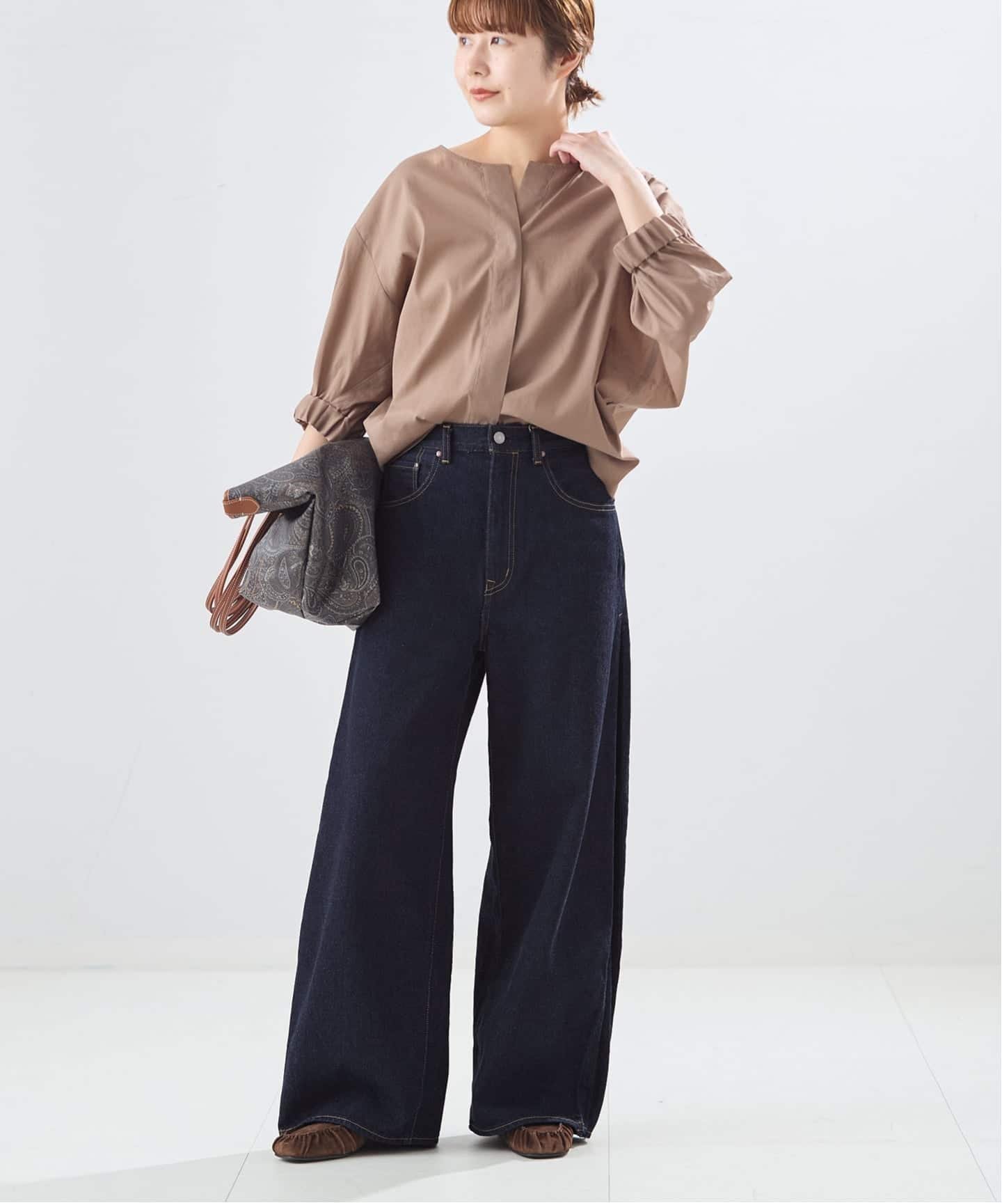 JOURNAL STANDARD L'ESSAGE 《追加》サイドタックデニムパンツ ジャーナルスタンダード レサージュ パンツ ジーンズ・デニムパンツ ブルー ネイビー