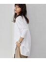 ADAM ET ROPE' 強撚コットンチュニックTEE アダムエロペ カットソー カットソーその他 ホワイト グレー ブラウン ベージュ パープル【送料無料】