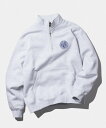 HUF REGIONAL HALF ZIP FLEECE ハフ トップス スウェット・トレーナー グレー ブラック グリーン【送料無料】