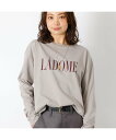 Rouge vif la cle 別注【MICA&DEAL /マイカアンドディール】LADOME プリントロンT ルージュ・ヴィフ ラクレ トップス カットソー・Tシャツ ホワイト グレー ブラック【送料無料】