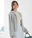 【SALE/30%OFF】any SiS 【洗える】シャギーニット パーカー エニィスィス トップス パーカー・フーディー ホワイト グレー【送料無料】