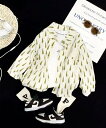 【SALE/20%OFF】aimoha KIDS 【aimoha-KIDS-】リーフ柄シャツ アイモハ トップス シャツ・ブラウス グレー グリーン
