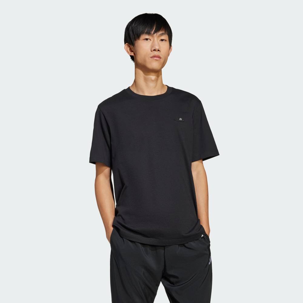 【公式】アディダス adidas 返品可 ラウンジ サンダルグラフィック 半袖Tシャツ 半袖 夏 アディダス トップス カットソー・Tシャツ ブラック