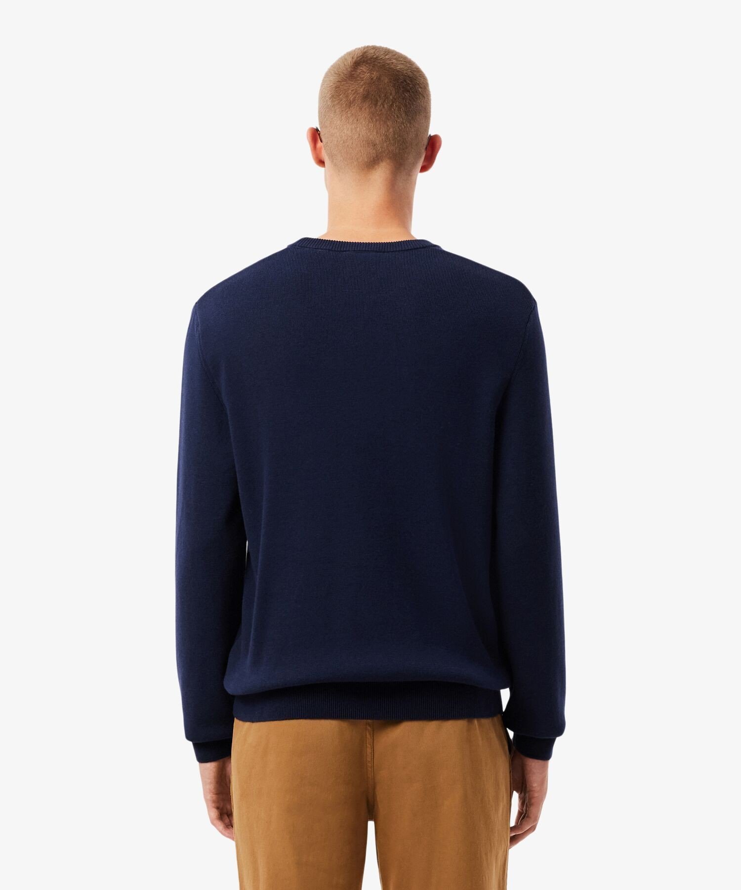 【SALE／30%OFF】LACOSTE フレンチメイドパネルボーダーニット ラコステ トップス ニット ネイビー【送料無料】