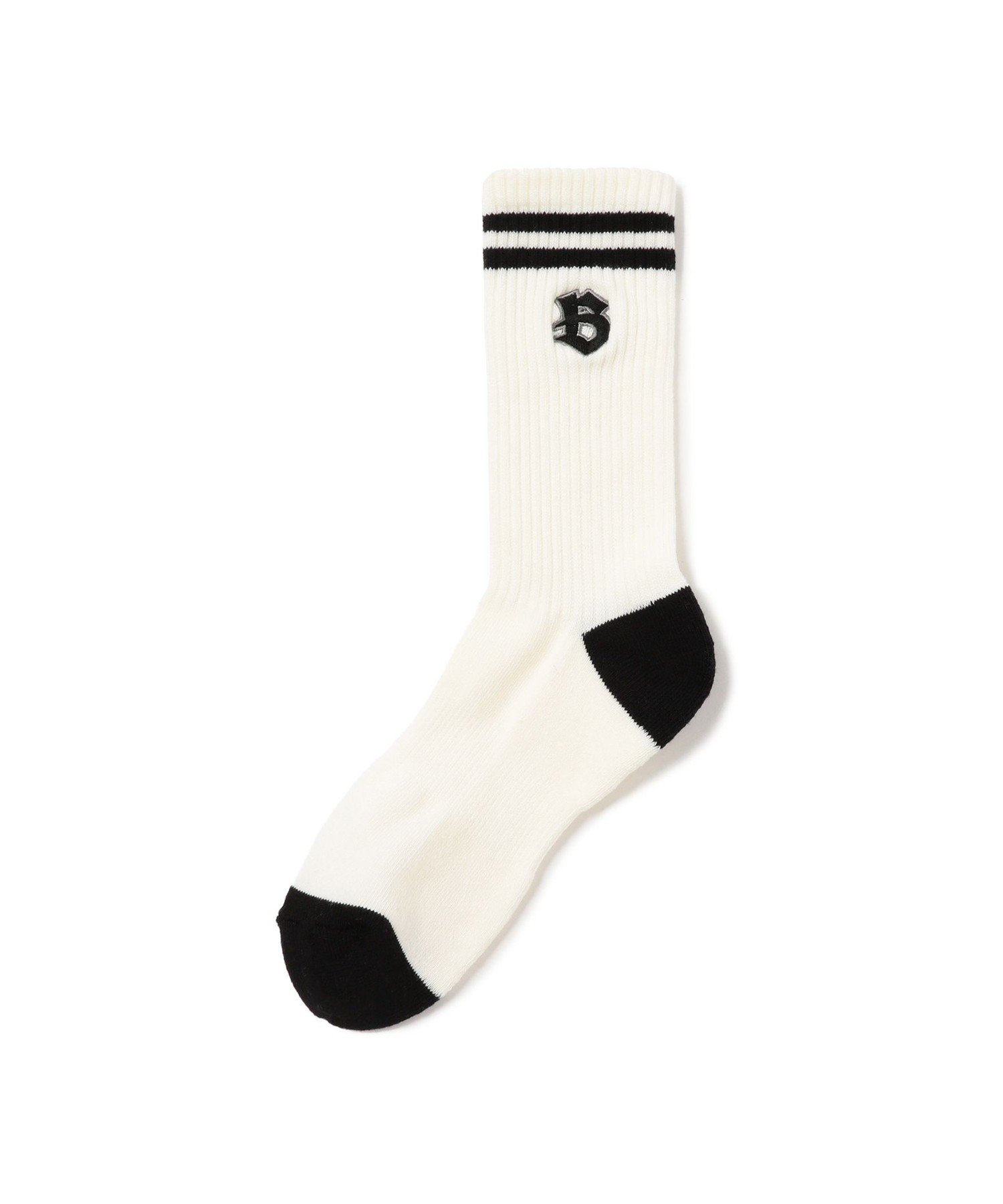 BEAMS GOLF ＜WOMEN＞Bロゴ ラインソックス ビームス ゴルフ 靴下・レッグウェア 靴下 ネイビー グリーン ホワイト