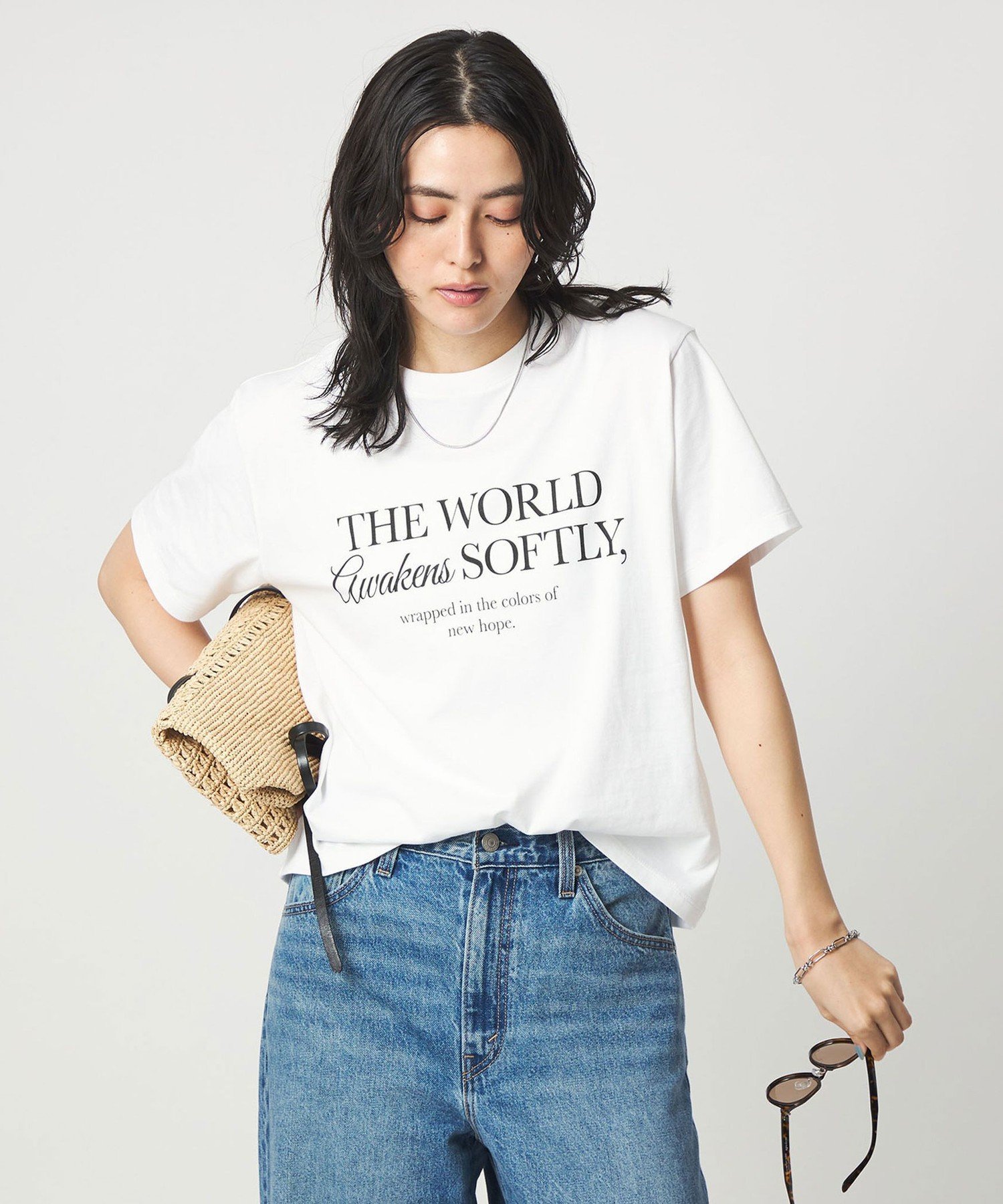UNITED ARROWS green label relaxing アソート グラフィック ショートスリーブ Tシャツ ユナイテッドアローズ グリーンレーベルリラクシング トップス カットソー・Tシャツ ホワイト ベージュ グレー【送料無料】