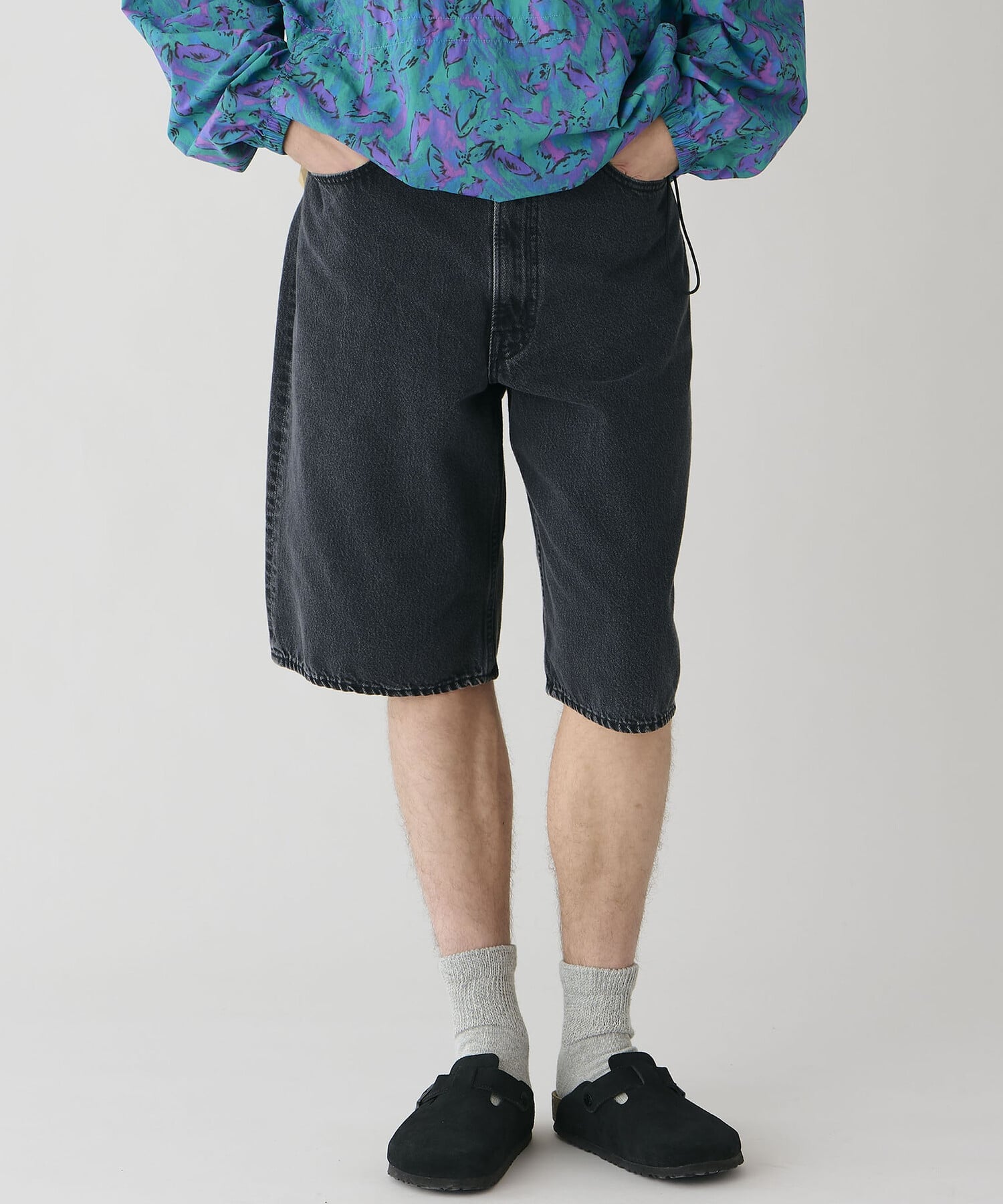 Bshop orSlow ｜ SUPER DAD'S FIT SHORTS MEN ビショップ パンツ その他のパンツ ブラック【送料無料】