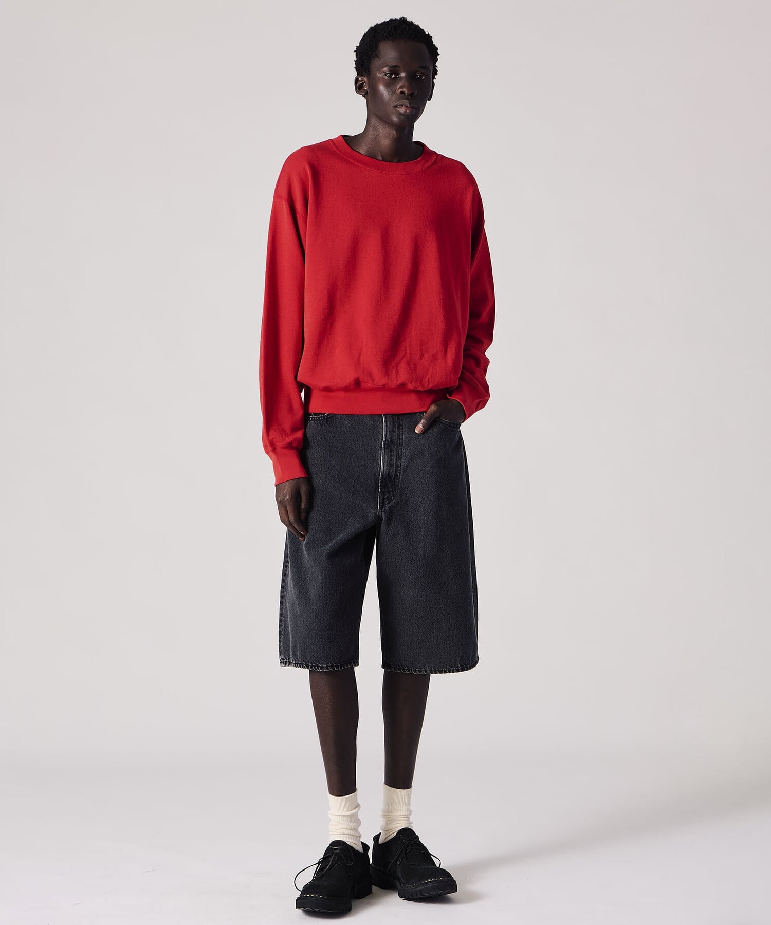 Bshop orSlow ｜ SUPER DAD'S FIT SHORTS MEN ビショップ パンツ その他のパンツ ブラック【送料無料】