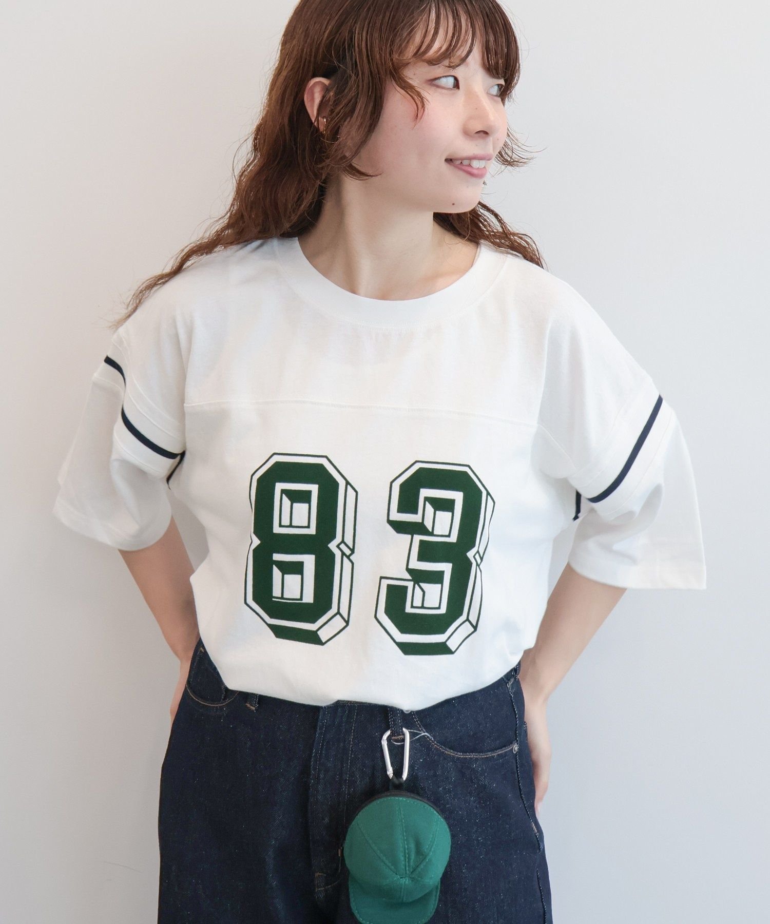 Long-Sleeved - 【SALE／25%OFF】AMERICAN HOLIC 【RUSSELL】フットボールTシャツ アメリカンホリック トップス カットソー・Tシャツ ホワイト