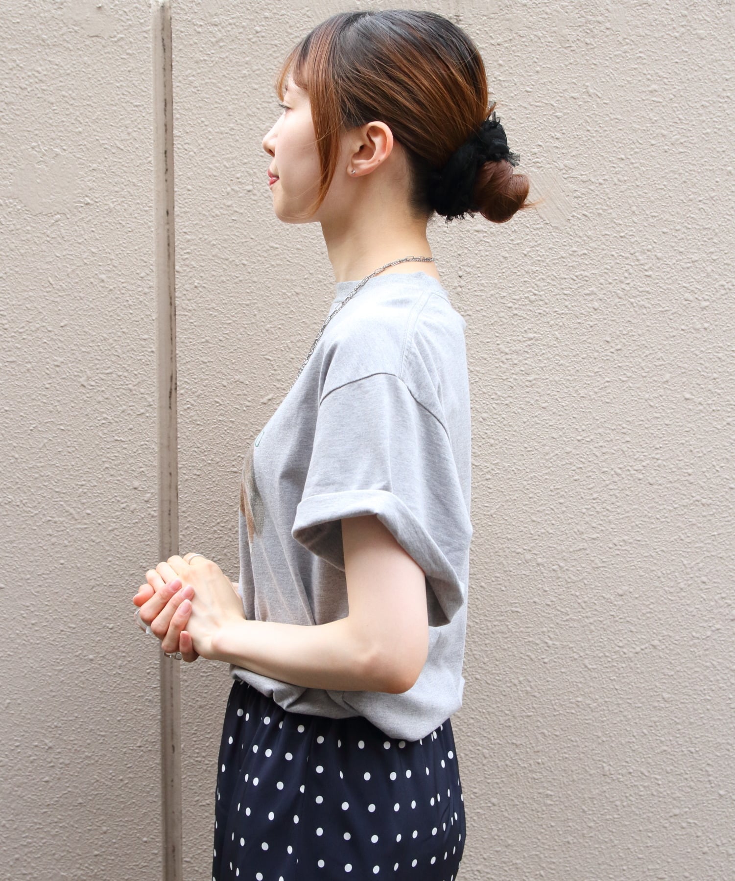 THE SHINZONE シンゾーン THE SHETLAND SHEEPDOG TEE ステップス トップス カットソー・Tシャツ グレー