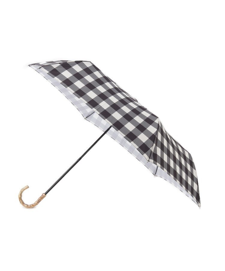 ESPERANZA（エスペランサ）ギンガムチェックトートバッグ折りたたみ傘 雨傘バンブーの持ち手でこなれ感UP手元がバンブー仕様でクラシカルな上品感を演出。「ギンガムチェック」は甘さをおさえたカラーなので品良く華やか。「プレーンカラー」はタ...