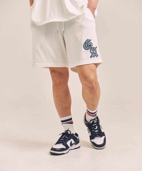 GA JACQUARD O.E SHORTS *セットアップ対応(MENS) ジャックローズ パンツ その他のパンツ ホワイト ブラック