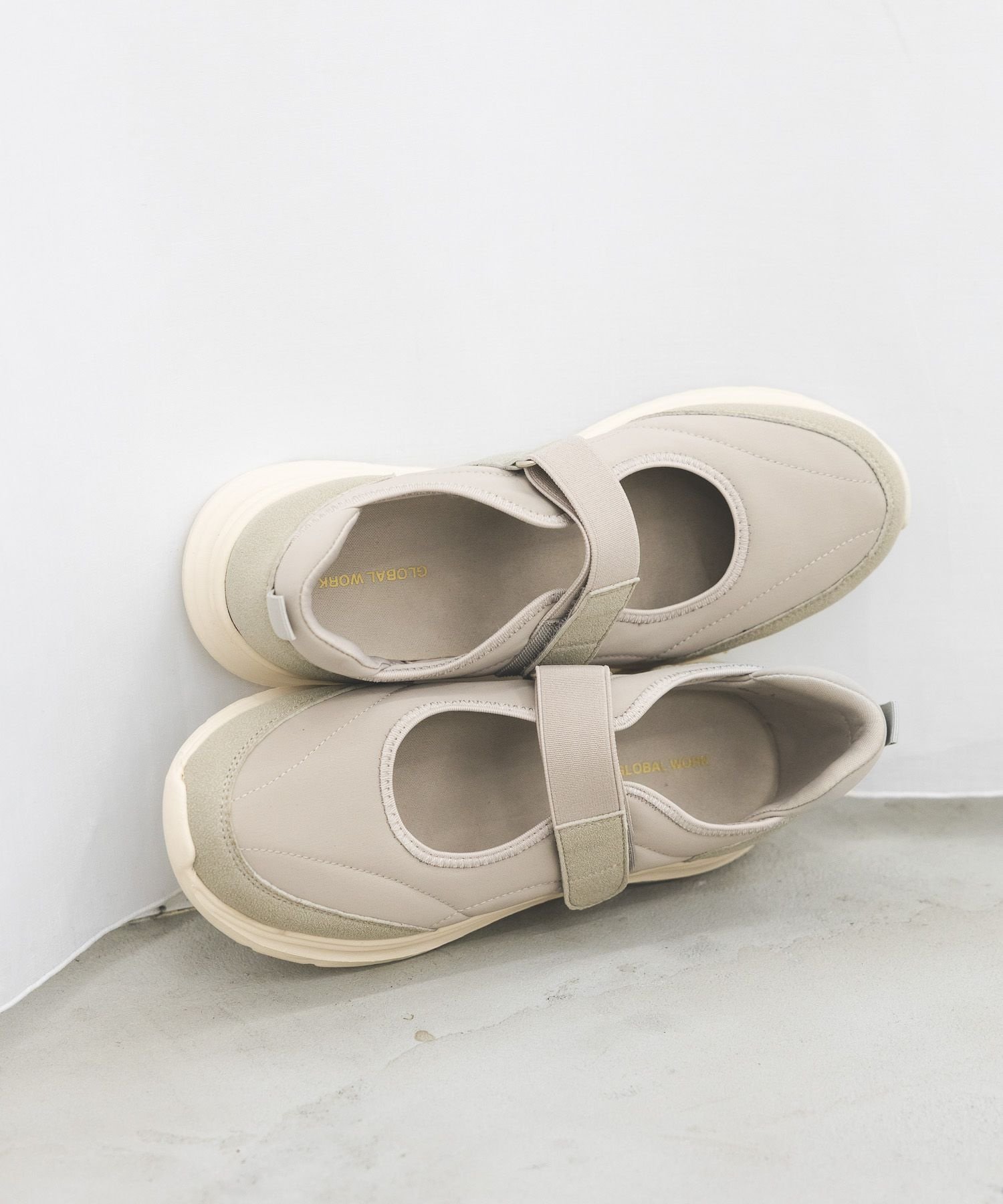 【SALE／30%OFF】GLOBAL WORK エアかるメリージェーンスニーカー/645040 グローバルワーク シューズ・靴 パンプス グレー ブラック stylife-15574621 Rakuten Fashion サンプル画像2