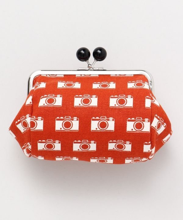 カヤ 【カヤ】レトロ俵がま口 アミナコレクション 財布・ポーチ・ケース ポーチ レッド